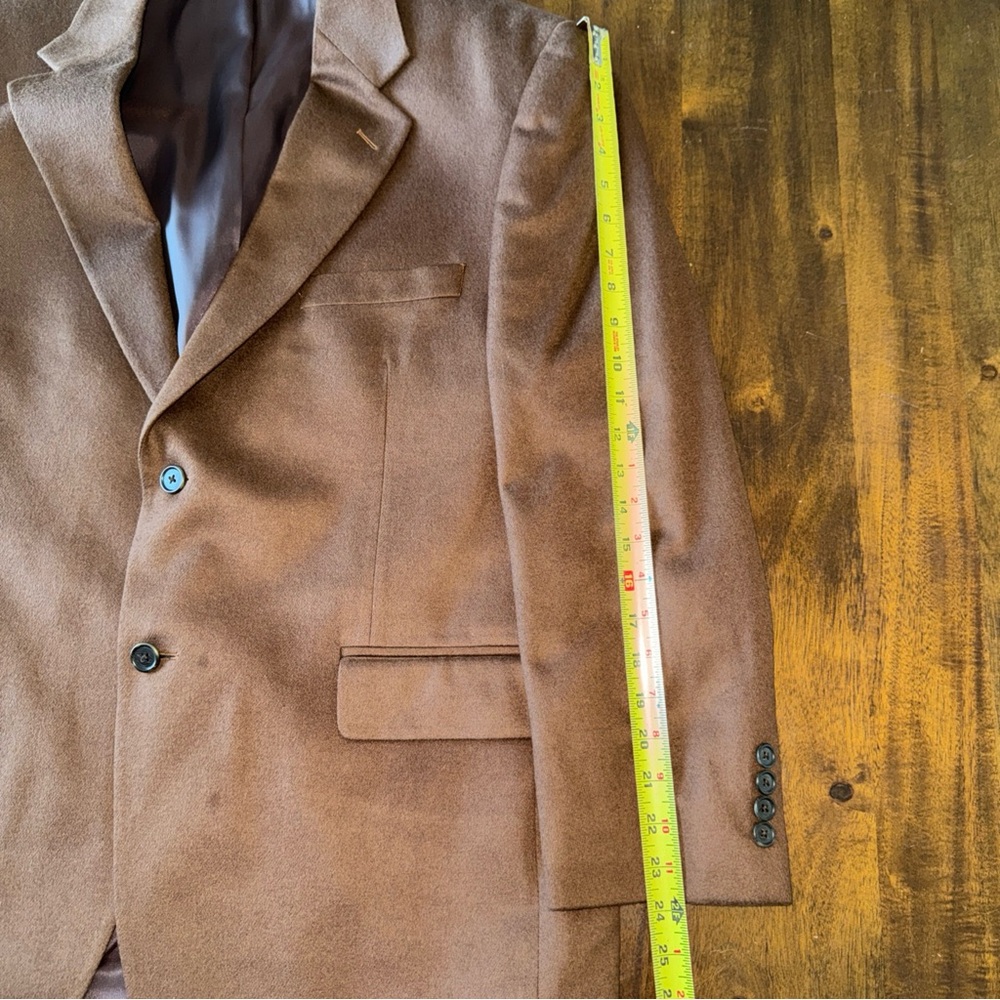 Etienne Aigner Brown 100% Cashmere Jacket Blazer Sport Coat 44S Quiet Luxury - Picture 10 of 15